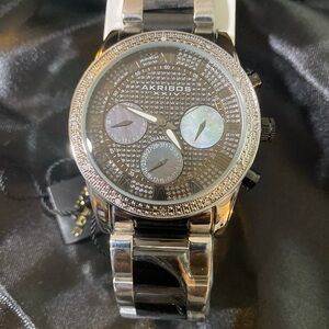 New men's Akribos XXIV crystal watch retails $595